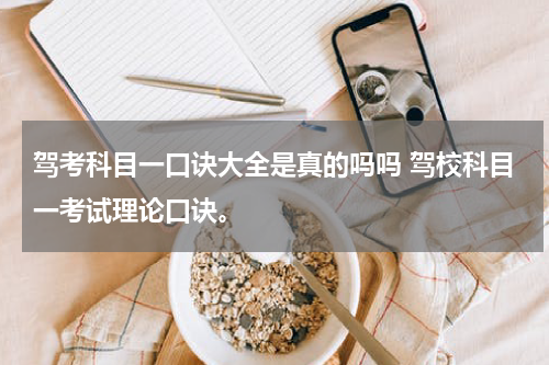 驾考科目一口诀大全是真的吗吗 驾校科目一考试理论口诀。