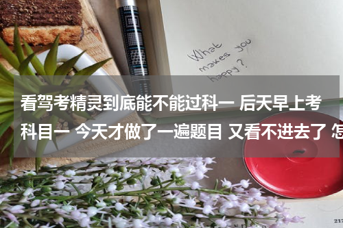 看驾考精灵到底能不能过科一 后天早上考科目一 今天才做了一遍题目 又看不进去了 怎么办 能过吗