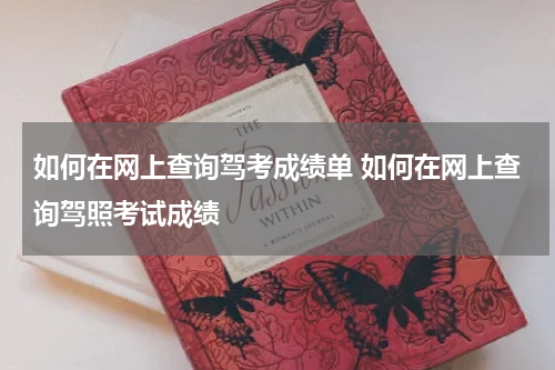 如何在网上查询驾考成绩单 如何在网上查询驾照考试成绩