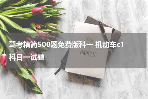 驾考精简500题免费版科一 机动车c1科目一试题