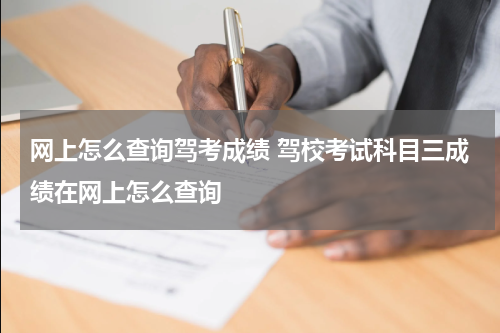 网上怎么查询驾考成绩 驾校考试科目三成绩在网上怎么查询