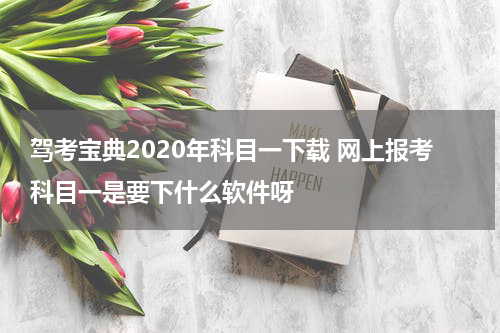 驾考宝典2020年科目一下载 网上报考科目一是要下什么软件呀